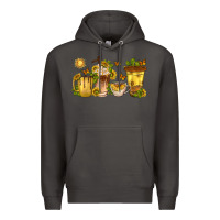Smoke sunflower coffee cups Premium Hoodie - texasbilliewilder