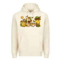 Tofu sunflower coffee cups Premium Hoodie - texasbilliewilder