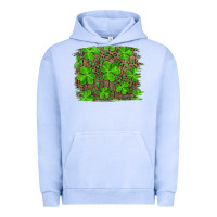Pigment Grape Ice st patricks day shamrock and leopard distressed ba Urban Hoodie - RanaPortraitStore