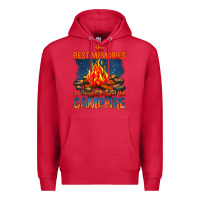 Cardinal the best memories are made around the campfire Premium Hoodie - texasbilliewilder