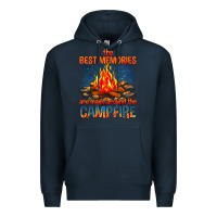 Navy the best memories are made around the campfire Premium Hoodie - texasbilliewilder