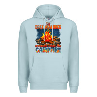 Blue Mist the best memories are made around the campfire Premium Hoodie - texasbilliewilder