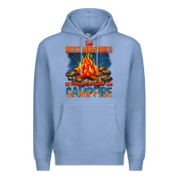 Colony Blue the best memories are made around the campfire Premium Hoodie - texasbilliewilder