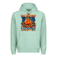 Seafoam the best memories are made around the campfire Premium Hoodie - texasbilliewilder