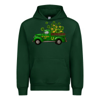Forest Green st patricks truck shamrock horseshoe gold Urban Hoodie - RanaPortraitStore