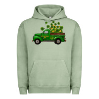 Pigment Oil Green st patricks truck shamrock horseshoe gold Urban Hoodie - RanaPortraitStore