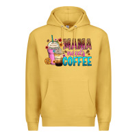 Antique Gold mama needs coffee Premium Hoodie - Zillion Design Studio