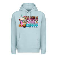 Blue Mist mama needs coffee Premium Hoodie - Zillion Design Studio
