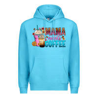 Ocean Blue mama needs coffee Premium Hoodie - Zillion Design Studio