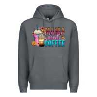 Rock mama needs coffee Premium Hoodie - Zillion Design Studio