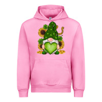 Fuchsia Pink st patricks day shamrock sunflowers gnomes Urban Hoodie - RanaPortraitStore