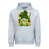 Heather Grey st patricks day shamrock sunflowers gnomes Urban Hoodie - RanaPortraitStore