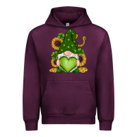 Mauve Wine st patricks day shamrock sunflowers gnomes Urban Hoodie - RanaPortraitStore