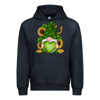 Navy st patricks day shamrock sunflowers gnomes Urban Hoodie - RanaPortraitStore