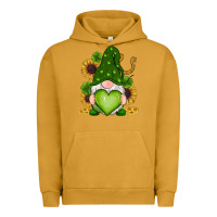 Pigment Peanut Butter st patricks day shamrock sunflowers gnomes Urban Hoodie - RanaPortraitStore