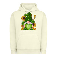 Pigment Pistachio st patricks day shamrock sunflowers gnomes Urban Hoodie - RanaPortraitStore