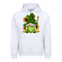 White st patricks day shamrock sunflowers gnomes Urban Hoodie - RanaPortraitStore