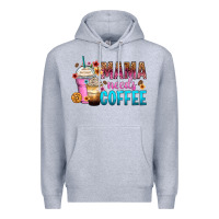 Heather Grey mama needs coffee Premium Hoodie - Zillion Design Studio