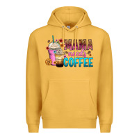Mustard mama needs coffee Premium Hoodie - Zillion Design Studio