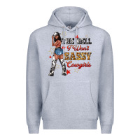Heather Grey the heel i wont sassy cowgirls Premium Hoodie - texasbilliewilder