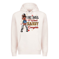 Pale Pink the heel i wont sassy cowgirls Premium Hoodie - texasbilliewilder