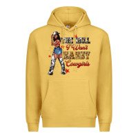 Antique Gold the heel i wont sassy cowgirls Premium Hoodie - texasbilliewilder