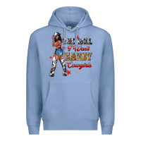 Colony Blue the heel i wont sassy cowgirls Premium Hoodie - texasbilliewilder