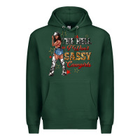Sports Green the heel i wont sassy cowgirls Premium Hoodie - texasbilliewilder