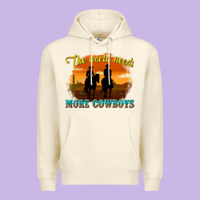 Premium Hoodie the world needs more cowboys