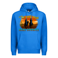 True Royal the world needs more cowboys Premium Hoodie - texasbilliewilder