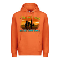 Carrot the world needs more cowboys Premium Hoodie - texasbilliewilder