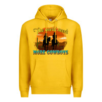 Lemon the world needs more cowboys Premium Hoodie - texasbilliewilder