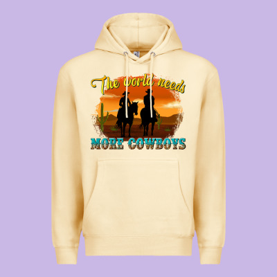 Premium Hoodie the world needs more cowboys