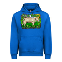 Cobalt thick thighs lucky vibes charolais bull Urban Hoodie - RanaPortraitStore