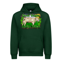 Forest Green thick thighs lucky vibes charolais bull Urban Hoodie - RanaPortraitStore