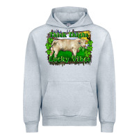 Heather Grey thick thighs lucky vibes charolais bull Urban Hoodie - RanaPortraitStore
