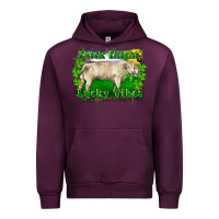 Mauve Wine thick thighs lucky vibes charolais bull Urban Hoodie - RanaPortraitStore