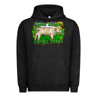 Pigment Black thick thighs lucky vibes charolais bull Urban Hoodie - RanaPortraitStore