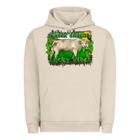 Pigment French Oak thick thighs lucky vibes charolais bull Urban Hoodie - RanaPortraitStore