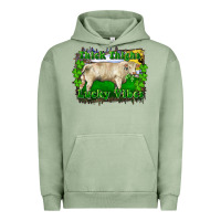 Pigment Oil Green thick thighs lucky vibes charolais bull Urban Hoodie - RanaPortraitStore