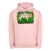 Pigment Salmon thick thighs lucky vibes charolais bull Urban Hoodie - RanaPortraitStore