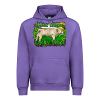 Tulip thick thighs lucky vibes charolais bull Urban Hoodie - RanaPortraitStore