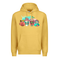 Antique Gold religious coffee cups Premium Hoodie - AdoDesignShop