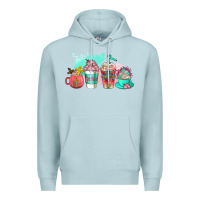 Blue Mist religious coffee cups Premium Hoodie - AdoDesignShop
