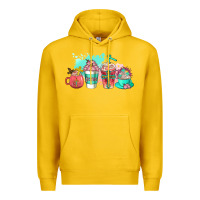Lemon religious coffee cups Premium Hoodie - AdoDesignShop