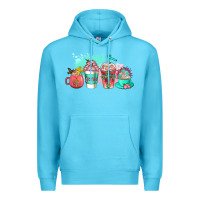 Ocean Blue religious coffee cups Premium Hoodie - AdoDesignShop