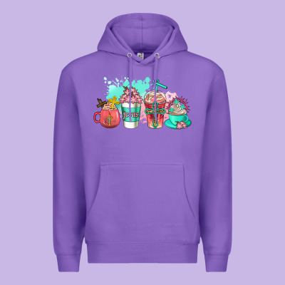 Religious Coffee Cups Premium Hoodie Designed By Adodesignshop