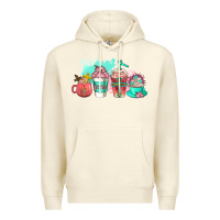 Sandshell religious coffee cups Premium Hoodie - AdoDesignShop