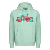 Seafoam religious coffee cups Premium Hoodie - AdoDesignShop