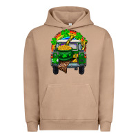 Pigment Burro st patricks day truck with pot of gold horseshoe a Urban Hoodie - RanaPortraitStore